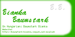 bianka baumstark business card